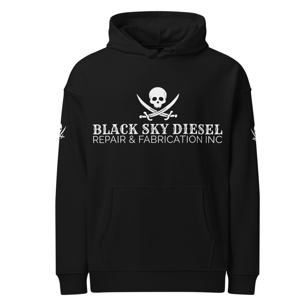 Black Sky Semi Truck Crew Hoodie
